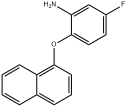 5-FLUORO-2-(1-NAPHTHYLOXY)ANILINE Struktur