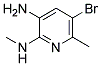 5-BROMO-N2-METHYL-6-METHYL-PYRIDINE-2,3-DIAMINE Struktur