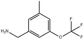 3-METHYL-5-(TRIFLUOROMETHOXY)BENZYLAMINE Struktur