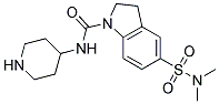 5-[(DIMETHYLAMINO)SULFONYL]-N-PIPERIDIN-4-YLINDOLINE-1-CARBOXAMIDE Struktur