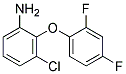 3-CHLORO-2-(2,4-DIFLUOROPHENOXY)ANILINE Struktur