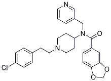 N-(1-[2-(4-CHLOROPHENYL)ETHYL]PIPERIDIN-4-YL)-N-(PYRIDIN-3-YLMETHYL)-1,3-BENZODIOXOLE-5-CARBOXAMIDE