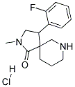 4-(2-FLUOROPHENYL)-2-METHYL-2,7-DIAZASPIRO[4.5]DECAN-1-ONE HYDROCHLORIDE Struktur