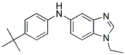 (4-TERT-BUTYL-PHENYL)-(1-ETHYL-1H-BENZOIMIDAZOL-5-YL)-AMINE Struktur