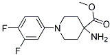 METHYL 4-AMINO-1-(3,4-DIFLUOROPHENYL)PIPERIDINE-4-CARBOXYLATE Struktur