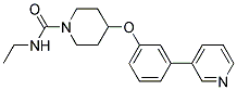 N-ETHYL-4-(3-PYRIDIN-3-YLPHENOXY)PIPERIDINE-1-CARBOXAMIDE Struktur