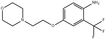 4-[2-(4-MORPHOLINYL)ETHOXY]-2-(TRIFLUOROMETHYL)-PHENYLAMINE Struktur