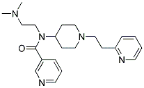 N-[2-(DIMETHYLAMINO)ETHYL]-N-[1-(2-PYRIDIN-2-YLETHYL)PIPERIDIN-4-YL]NICOTINAMIDE Struktur