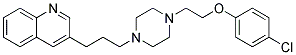 3-(3-(4-[2-(4-CHLOROPHENOXY)ETHYL]PIPERAZIN-1-YL)PROPYL)QUINOLINE Structure