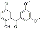 (5-Chloro-2-hydroxyphenyl)(3,5-dimethoxyphenyl)methanone Struktur