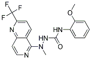 N-(2-METHOXYPHENYL)-2-METHYL-2-[2-(TRIFLUOROMETHYL)-1,6-NAPHTHYRIDIN-5-YL]HYDRAZINECARBOXAMIDE Struktur