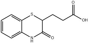 3-(3-OXO-3,4-DIHYDRO-2H-1,4-BENZOTHIAZIN-2-YL)PROPANOIC ACID Struktur