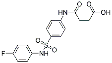 N-[4-(4-FLUORO-PHENYLSULFAMOYL)-PHENYL]-SUCCINAMIC ACID Struktur