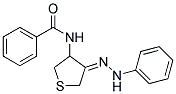 N-[(4Z)-4-(2-PHENYLHYDRAZONO)TETRAHYDRO-3-THIENYL]BENZAMIDE Struktur