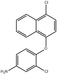 3-CHLORO-4-[(4-CHLORO-1-NAPHTHYL)OXY]ANILINE Struktur