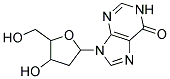 9-[4-HYDROXY-5-(HYDROXYMETHYL)OXOLAN-2-YL]-1H-PURIN-6-ONE Struktur