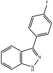 3-(4-FLUORO-PHENYL)-1H-INDAZOLE Struktur