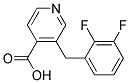 3-[(2,3-DIFLUOROPHENYL)METHYL]-4-PYRIDINECARBOXYLIC ACID Struktur