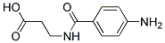 3-((4-AMINOBENZOYL)AMINO)PROPANOIC ACID Struktur