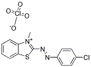 2-[(P-CHLOROPHENYL)AZO]-3-METHYL-BENZOTHIAZOLIUM PERCHLORATE Struktur