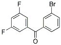 3-BROMO-3',5'-DIFLUOROBENZOPHENON Struktur