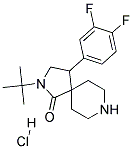 2-TERT-BUTYL-4-(3,4-DIFLUOROPHENYL)-2,8-DIAZASPIRO[4.5]DECAN-1-ONE HYDROCHLORIDE Struktur