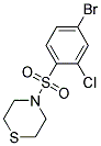 4-(4-BROMO-2-CHLORO-BENZENESULFONYL)-THIOMORPHOLINE Struktur