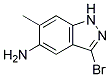 5-AMINO-3-BROMO-6-METHYL (1H)INDAZOLE Struktur