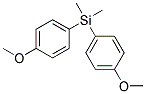 BIS(4-METHYLOXYPHENYL)DIMETHYLSILANE Struktur