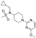 N-(CYCLOPROPYLMETHYL)-N-[1-(4-METHOXYPYRIMIDIN-2-YL)PIPERIDIN-4-YL]METHANESULFONAMIDE Struktur