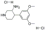 4-(3,5-DIMETHOXYPHENYL)PIPERIDIN-3-AMINE DIHYDROCHLORIDE Struktur