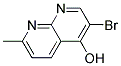 3-BROMO-7-METHYL-1,8-NAPHTHYRIDIN-4-OL Struktur