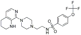 N-(2-[4-(1,2,3,4-TETRAHYDRO-1,7-NAPHTHYRIDIN-8-YL)PIPERAZIN-1-YL]ETHYL)-4-(TRIFLUOROMETHOXY)BENZENESULFONAMIDE Struktur