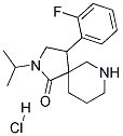 4-(2-FLUOROPHENYL)-2-ISOPROPYL-2,7-DIAZASPIRO[4.5]DECAN-1-ONE HYDROCHLORIDE Struktur