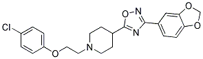 4-[3-(1,3-BENZODIOXOL-5-YL)-1,2,4-OXADIAZOL-5-YL]-1-[2-(4-CHLOROPHENOXY)ETHYL]PIPERIDINE Struktur