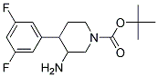 TERT-BUTYL 3-AMINO-4-(3,5-DIFLUOROPHENYL)PIPERIDINE-1-CARBOXYLATE Struktur