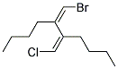 5-[1-BROMO-METH-(Z)-YLIDENE]-6-[1-CHLORO-METH-(Z)-YLIDENE]-DECANE Struktur