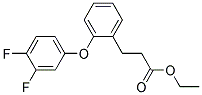 3-[2-(3,4-DIFLUORO-PHENOXY)-PHENYL]-PROPIONIC ACID ETHYL ESTER Struktur