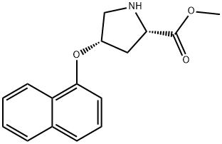 METHYL (2S,4S)-4-(1-NAPHTHYLOXY)-2-PYRROLIDINECARBOXYLATE Struktur