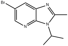 6-BROMO-3-ISOPROPYL-3H-IMIDAZO[4,5-B]PYRIDINE Struktur