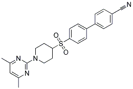 4'-([1-(4,6-DIMETHYLPYRIMIDIN-2-YL)PIPERIDIN-4-YL]SULFONYL)BIPHENYL-4-CARBONITRILE Struktur