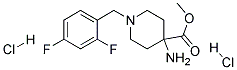 METHYL 4-AMINO-1-(2,4-DIFLUOROBENZYL)PIPERIDINE-4-CARBOXYLATE DIHYDROCHLORIDE Struktur