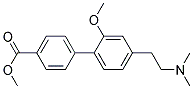 4'-(2-DIMETHYLAMINO-ETHYL)-2'-METHOXY-BIPHENYL-4-CARBOXYLIC ACID METHYL ESTER Struktur