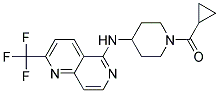 N-[1-(CYCLOPROPYLCARBONYL)PIPERIDIN-4-YL]-2-(TRIFLUOROMETHYL)-1,6-NAPHTHYRIDIN-5-AMINE