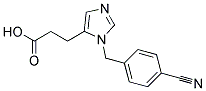 3-[3-(4-CYANOBENZYL)IMIDAZOL-4-YL]PROPIONIC ACID Struktur