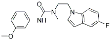 8-FLUORO-N-(3-METHOXYPHENYL)-3,4-DIHYDROPYRAZINO[1,2-A]INDOLE-2(1H)-CARBOXAMIDE Struktur