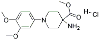 METHYL 4-AMINO-1-(3,4-DIMETHOXYPHENYL)PIPERIDINE-4-CARBOXYLATE HYDROCHLORIDE Struktur