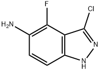 5-AMINO-3-CHLORO-4-FLUORO (1H)INDAZOLE Struktur