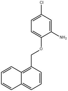 5-CHLORO-2-(1-NAPHTHYLMETHOXY)ANILINE Struktur