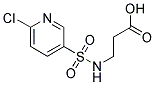 3-[[(6-CHLOROPYRIDIN-3-YL)SULFONYL]AMINO]PROPANOIC ACID Struktur